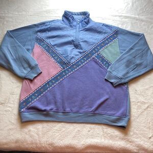 Chinawear Vintage 1/4 Zip Womens Pullover Size Missy Large